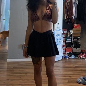 brown heart halter top